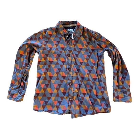 NEXT brand boys button up shirt size 4-5 geometric - Picture 1 of 8